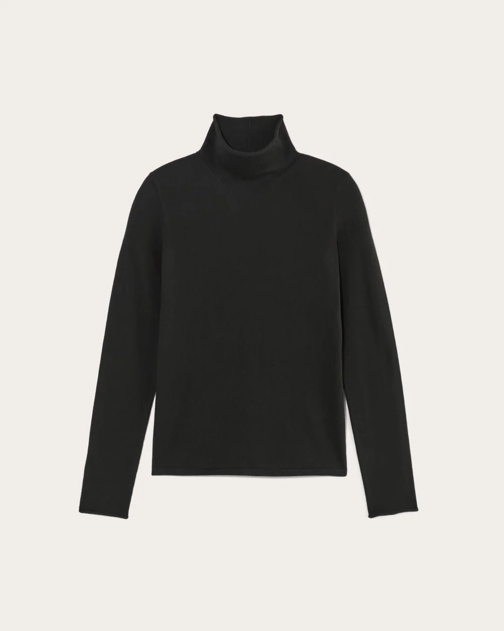 The Funnel Neck in Cotton Cashmere | Black (2)