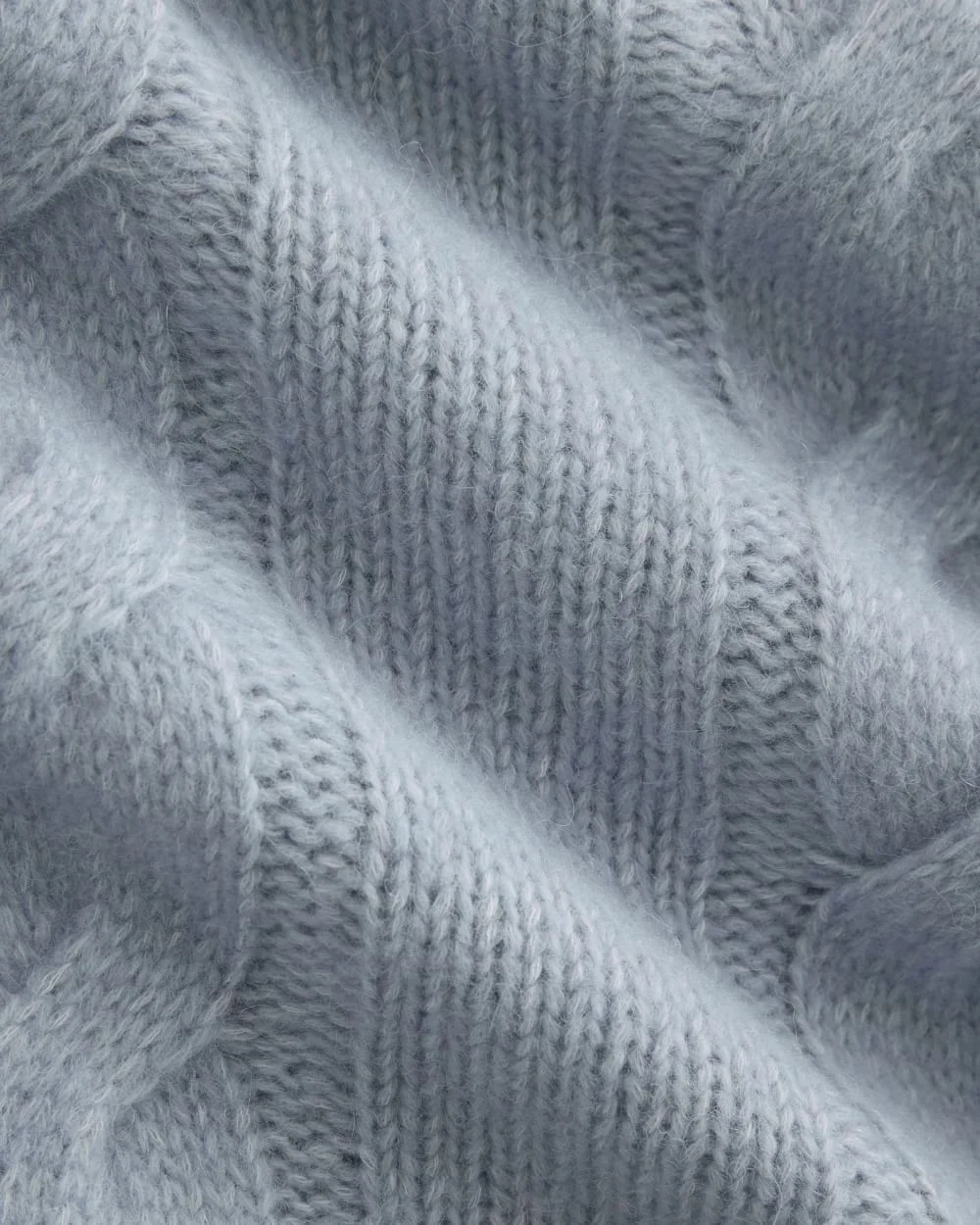 Cloud Cable V-Neck Sweater | Forever Blue (3)