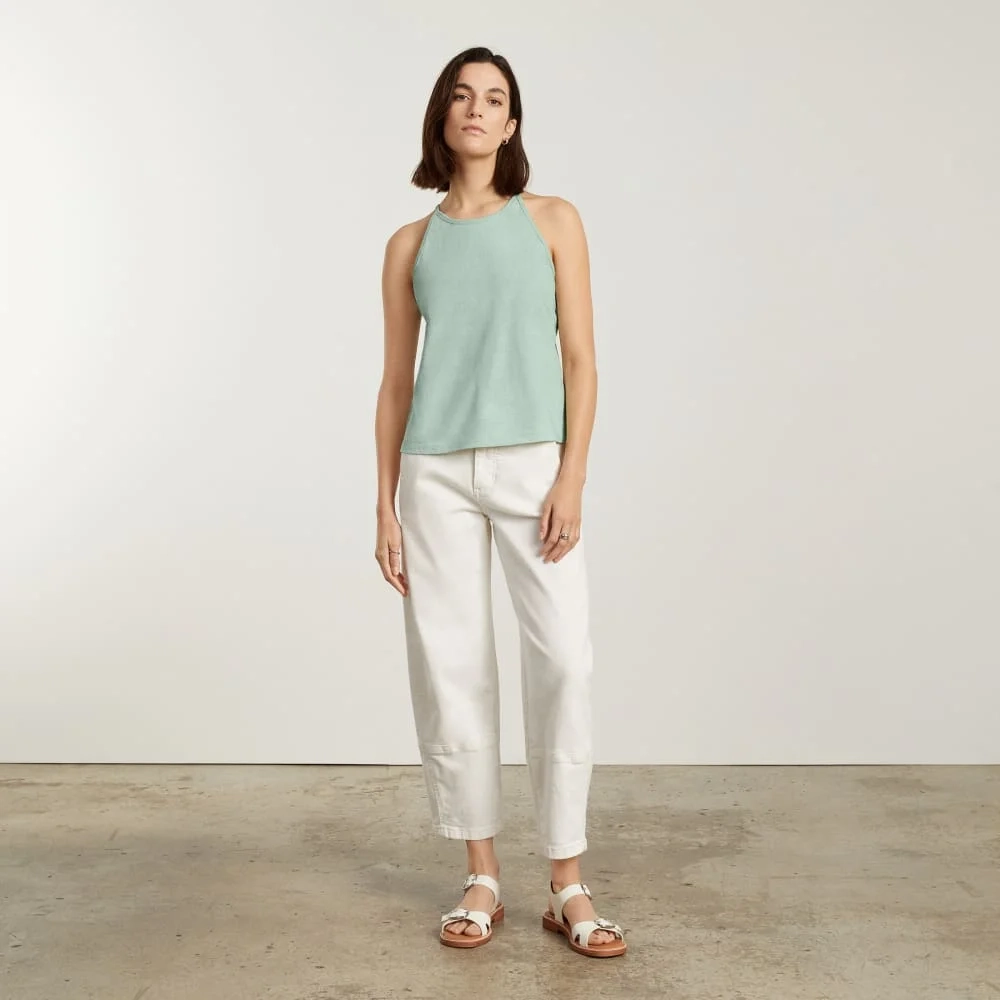 The Hemp Cutaway Tank | White Sage (2)