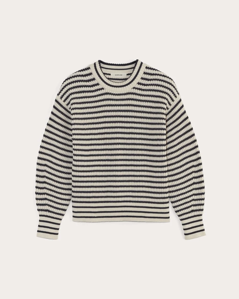 The Cocoon Crew in Everyday Cotton | Canvas / Navy (2)