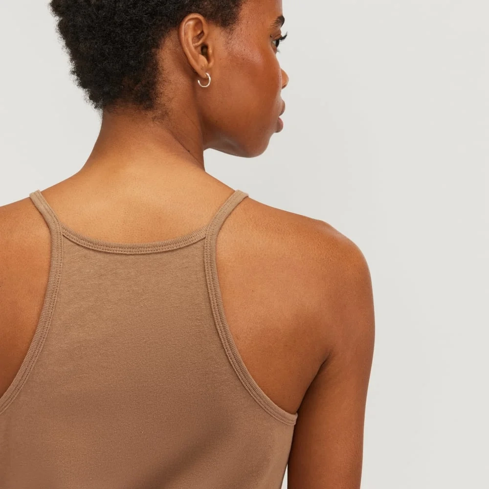 The Hemp Cutaway Tank | Carob Brown (2)