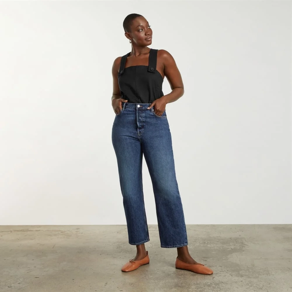 The Apron Linen Tank | Black (3)