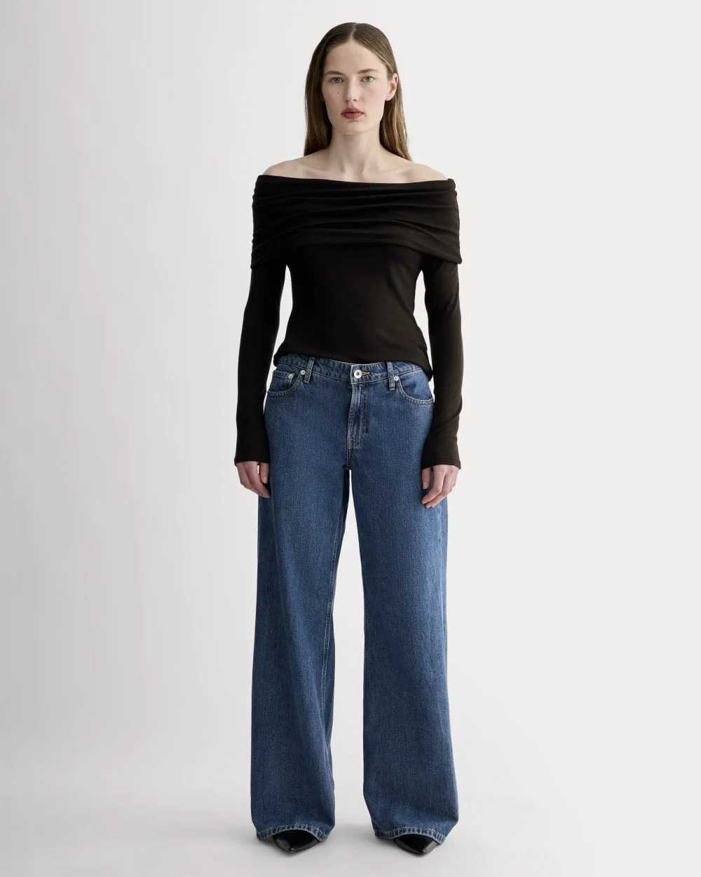 The Off-the-Shoulder Top in Butterluxe | Black (3)