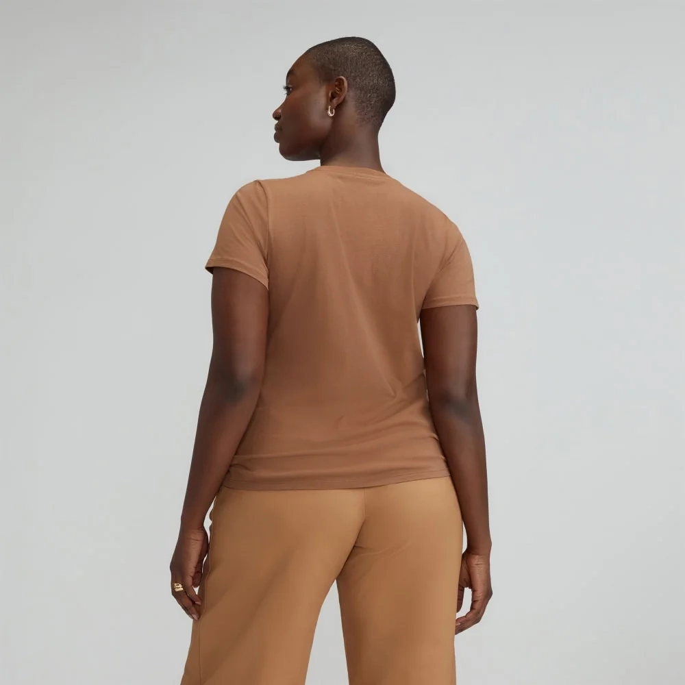 The Organic Cotton Crew Tee | Carob Brown (3)