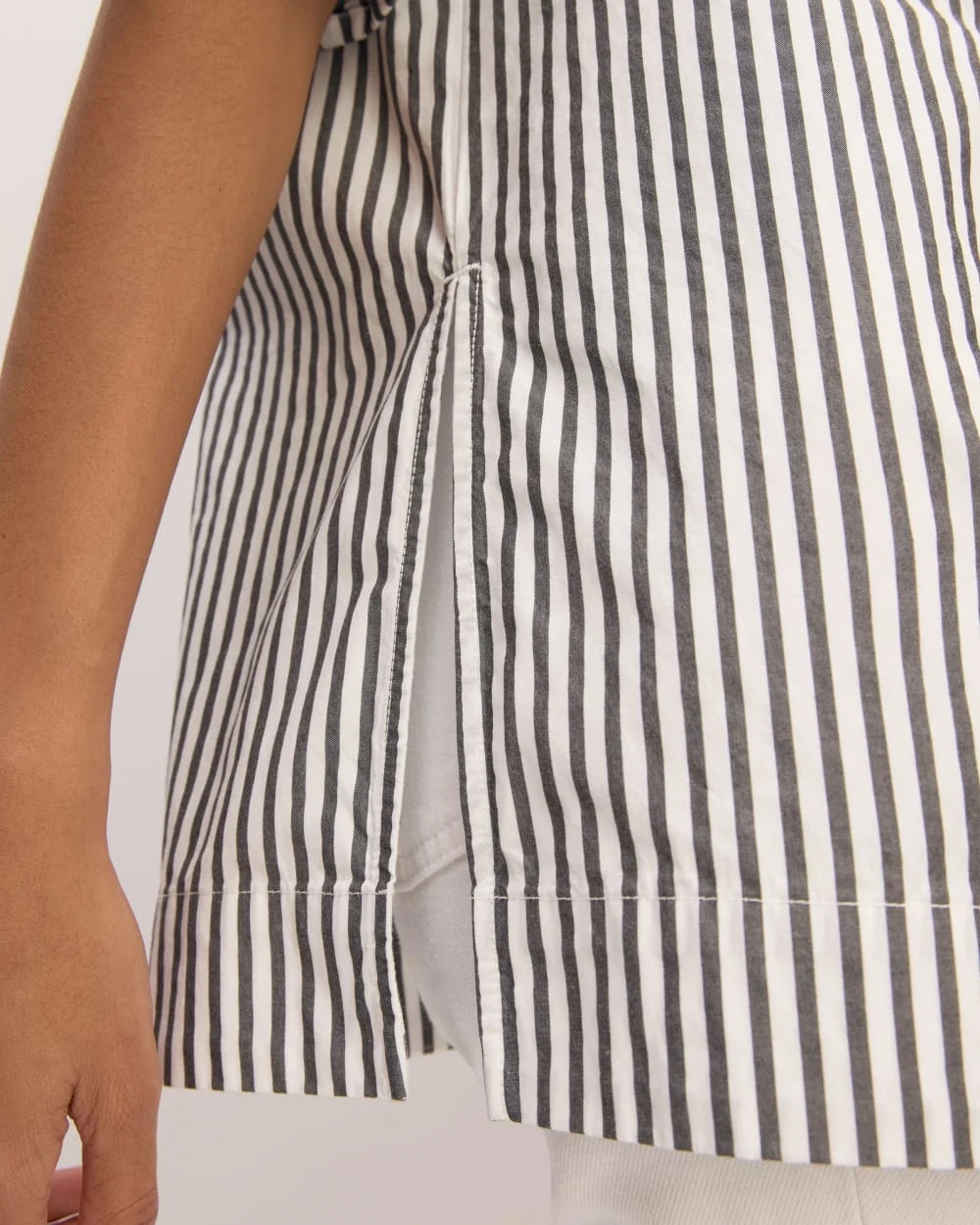 The Supima® Cotton Tunic | Optic White / Black (3)
