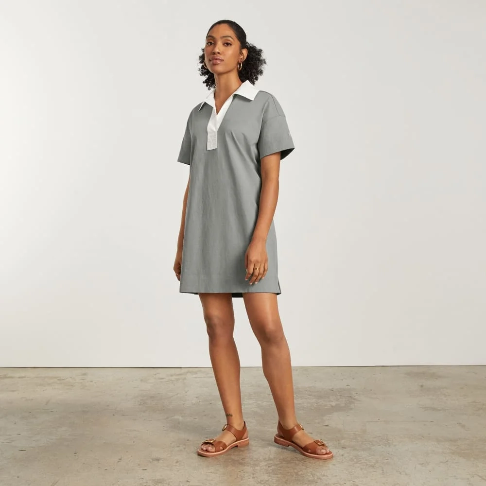 The Organic Cotton Polo Dress | Clay (2)