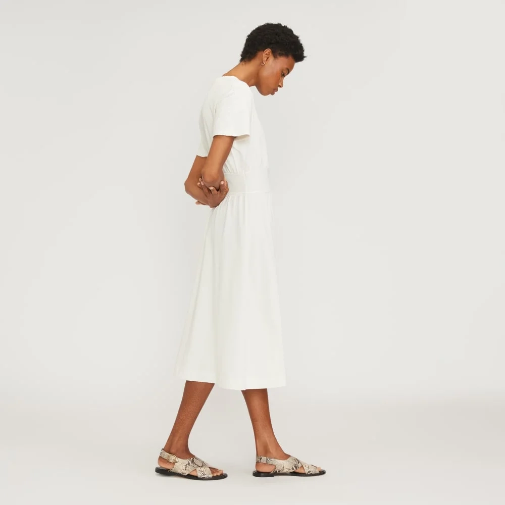 The Organic Cotton Waisted Dress | Canvas (3)