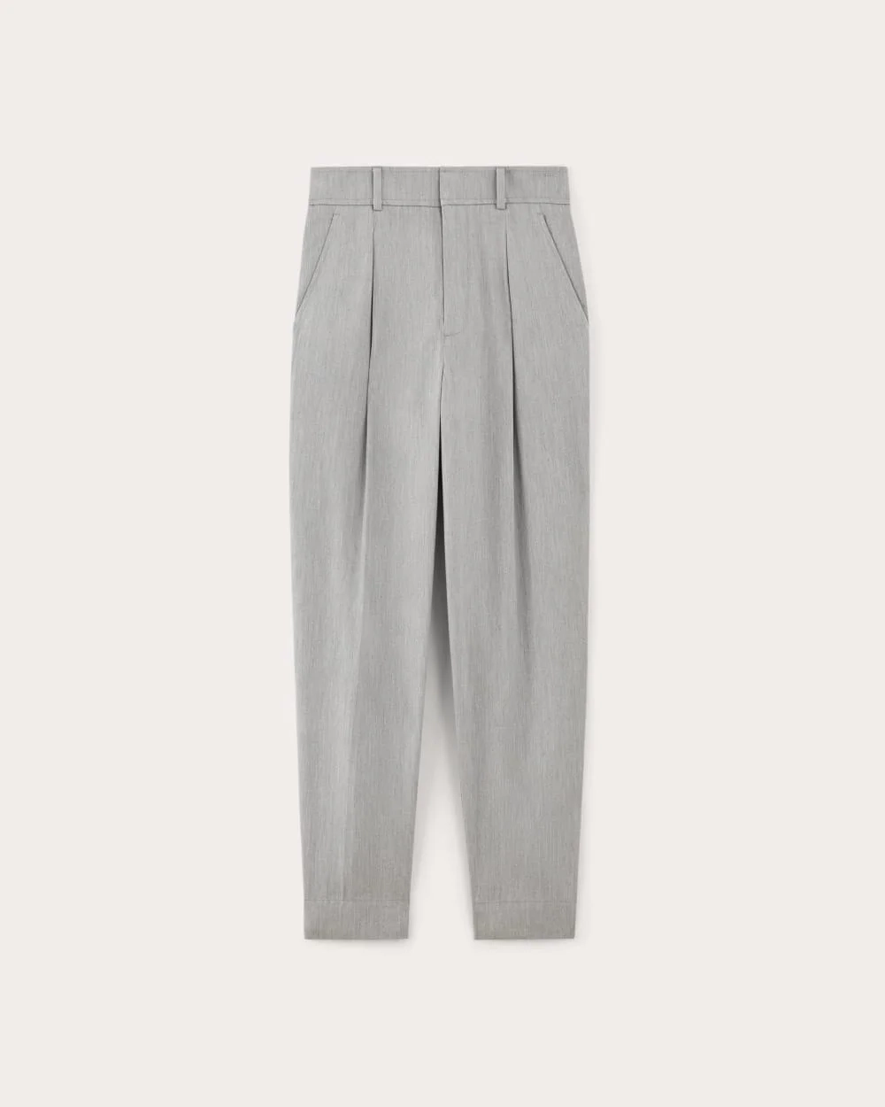 The Draper Tapered Pant in Buttersmooth | Heather Steel (2)
