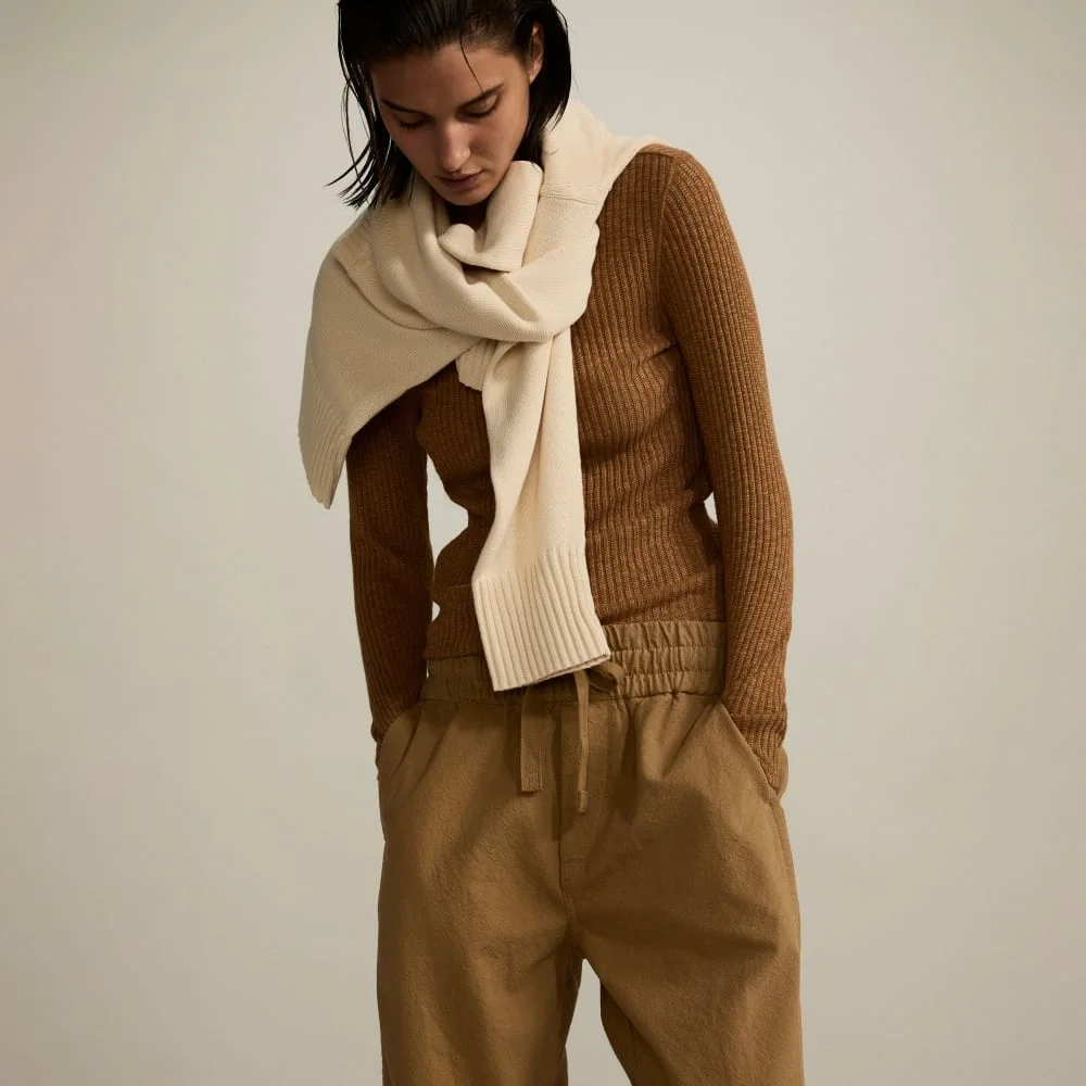The Canvas Organic Cotton Pull-On Pant | Cappuccino (3)