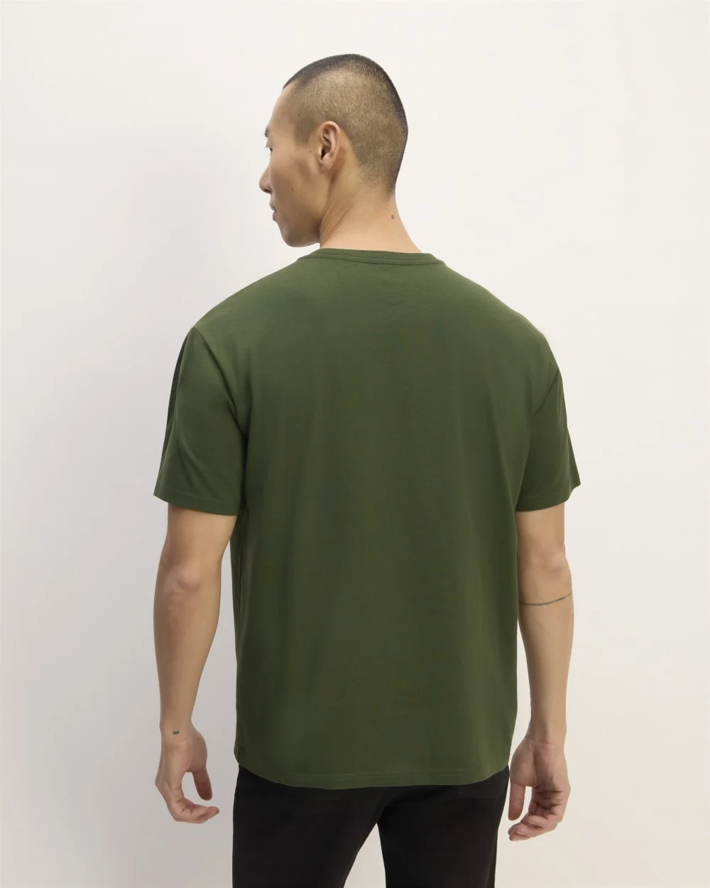 The Premium-Weight Relaxed Crew | Uniform | Deep Moss Green (2)