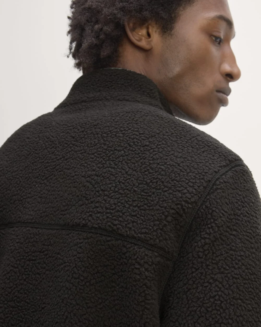 The Teddy Quarter-Zip Fleece | Black (3)
