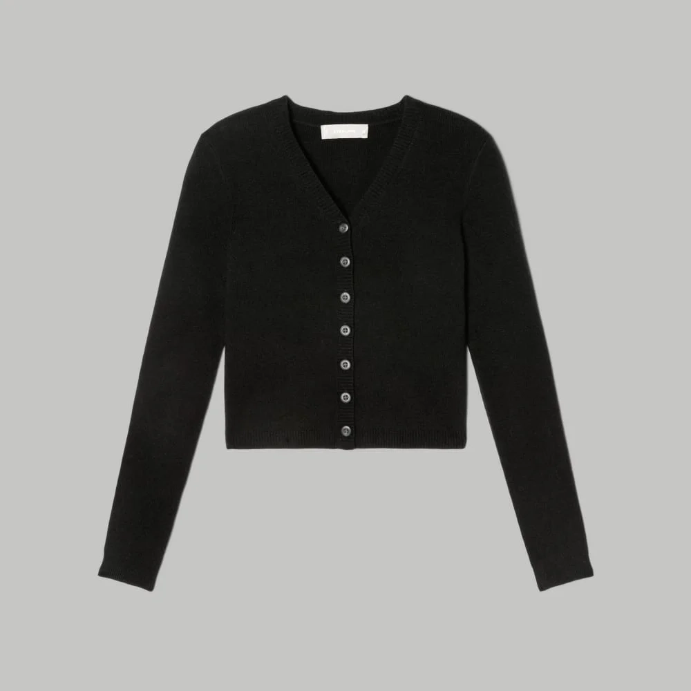 The Luxe Merino Cardigan | Black (3)