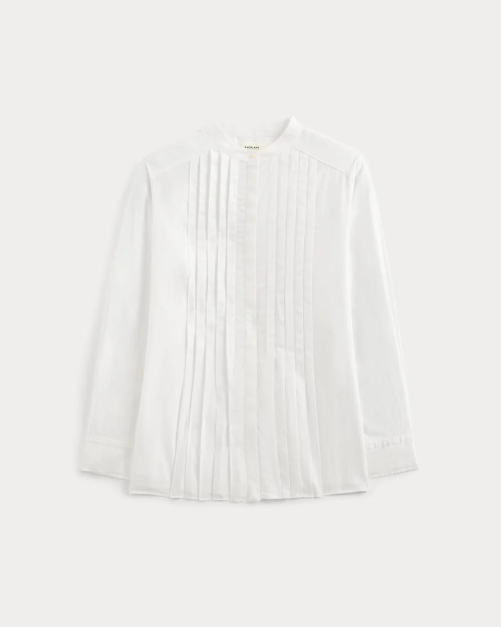 The Pleated Shirt in Silky Cotton | White (4)