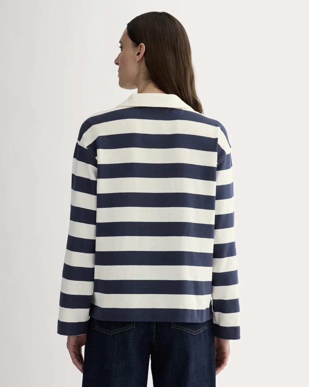 The Mariner Rugby Top | Navy / Bone (3)