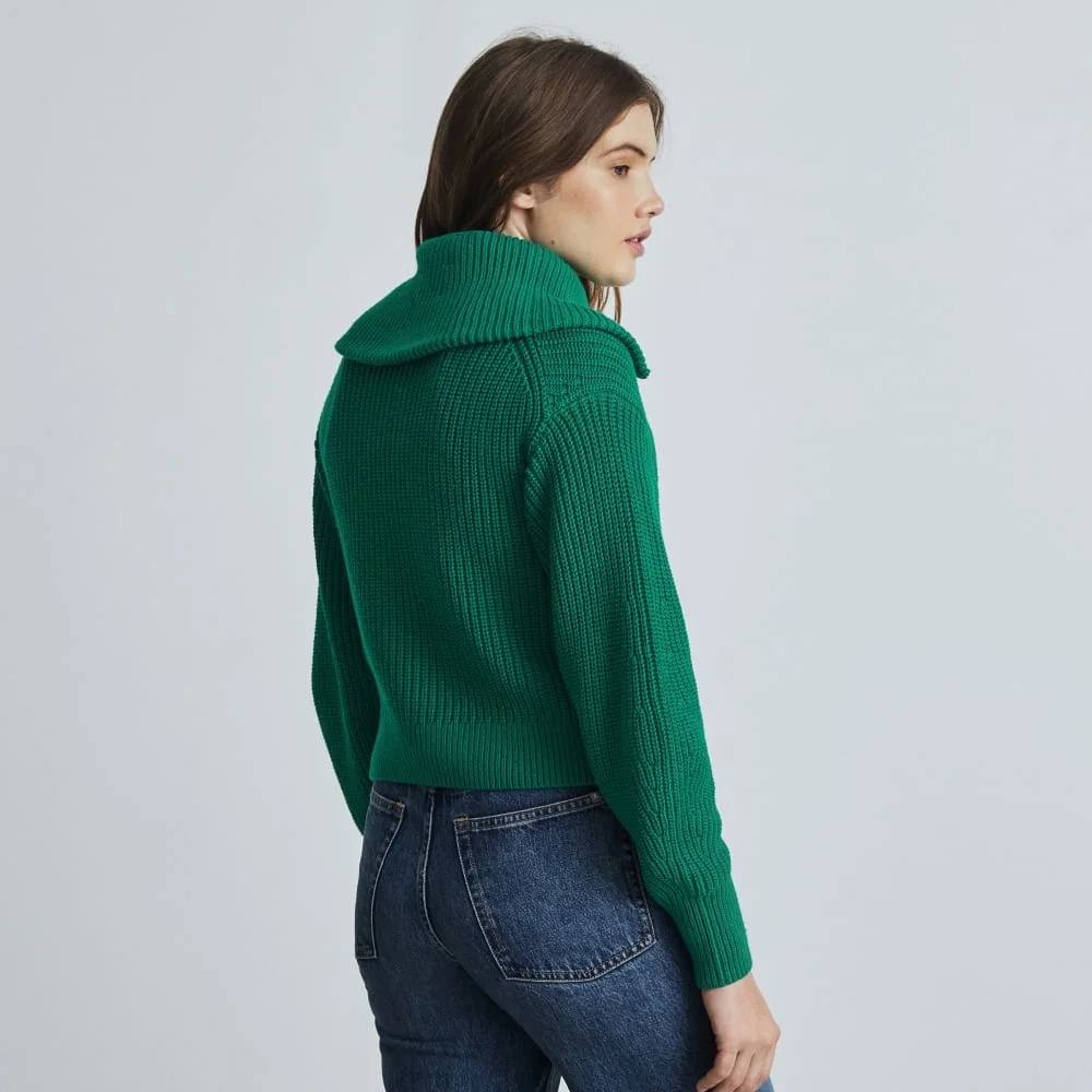 The Chunky Cardigan | Ultramarine Green (3)