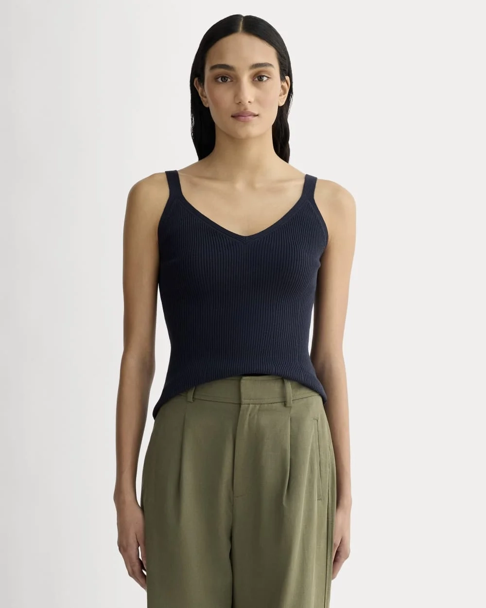 The Fine Knit Cami | Navy