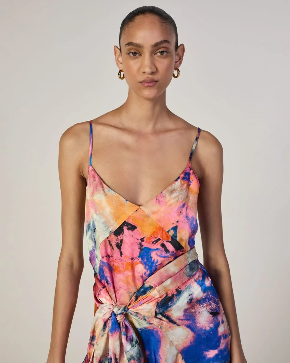 The Everlane x Marques' Almeida Satin Tie-Dye Shirt | Multi Tie-Dye (2)