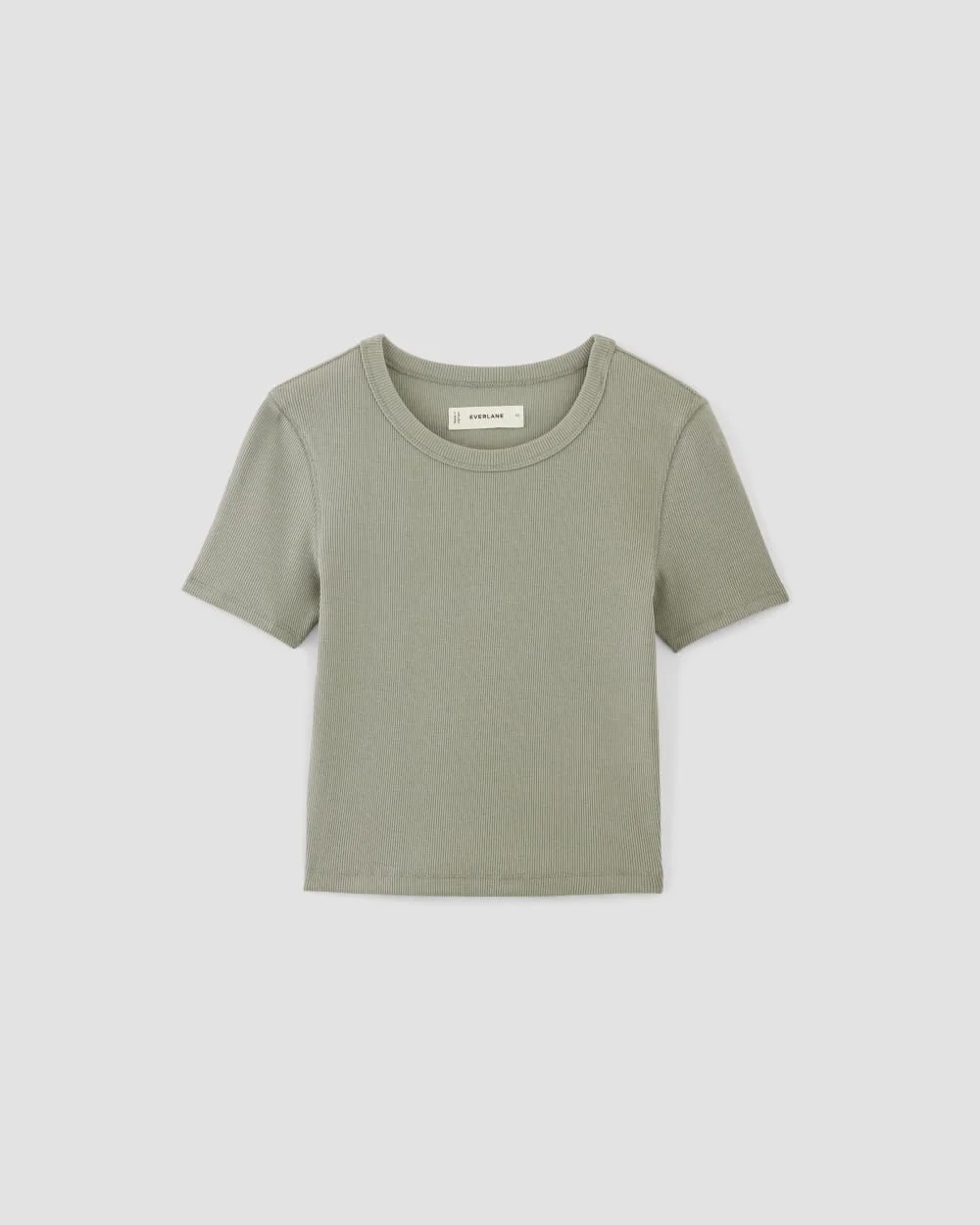 The ’90s Rib Tee | Sage Green (2)