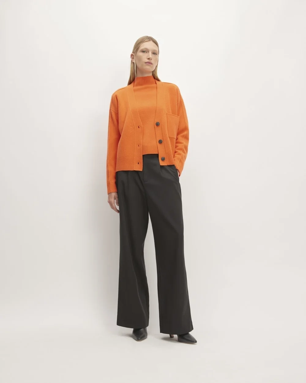 The Good Merino Wool Cardigan | Orange (3)
