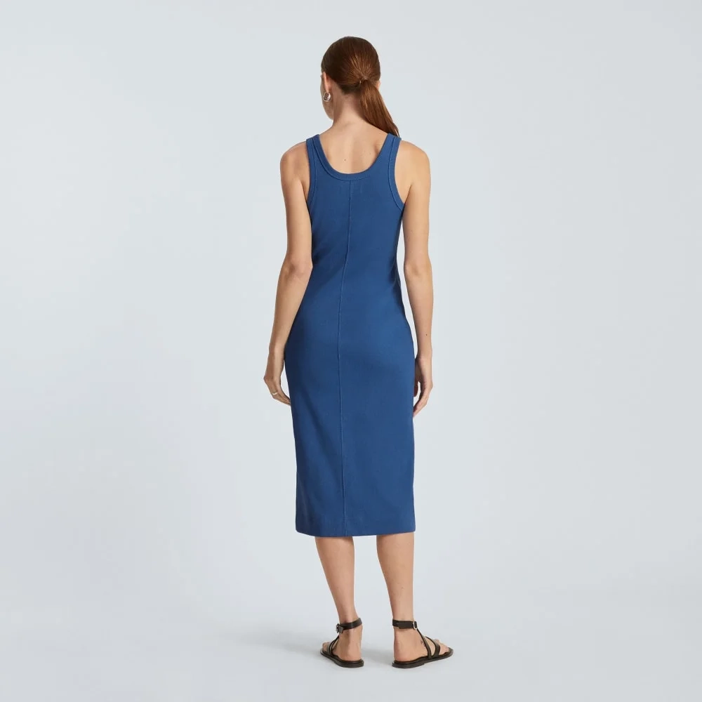 The ’90s Rib Dress | Deep Blue (3)