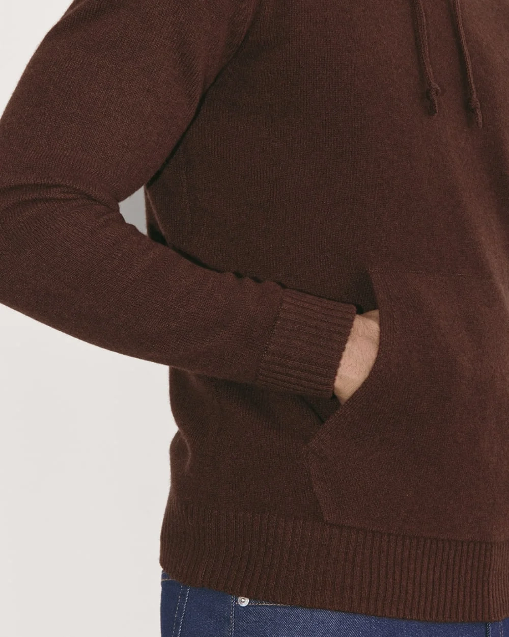 The Felted Merino Hoodie | Heather Mahogany (3)