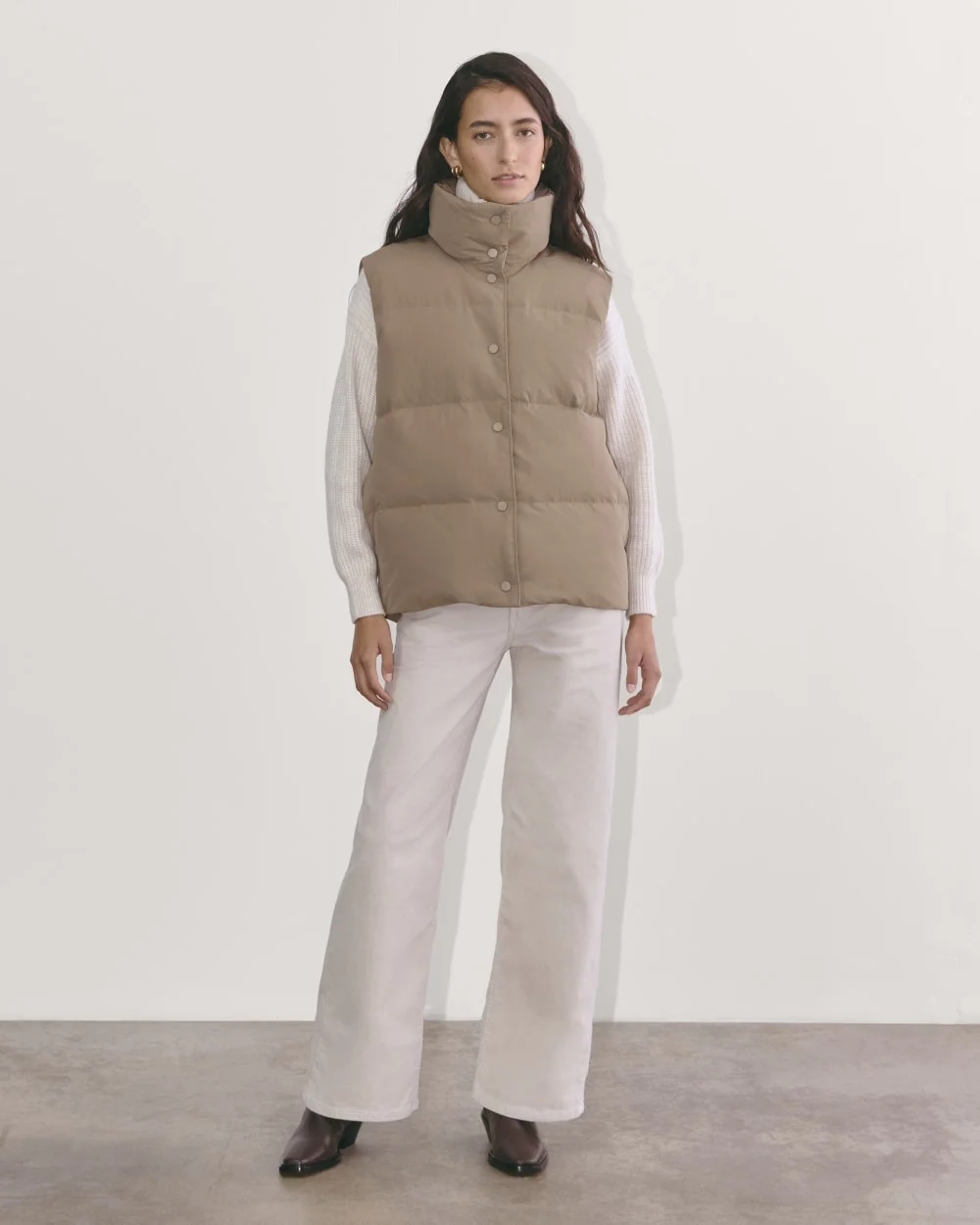 The Puffer Vest | Taupe Grey (5)
