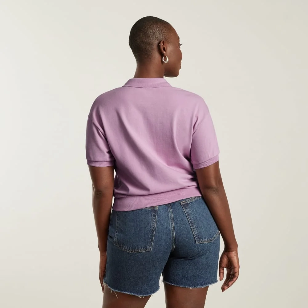 The Oversized Polo | Lilac (4)