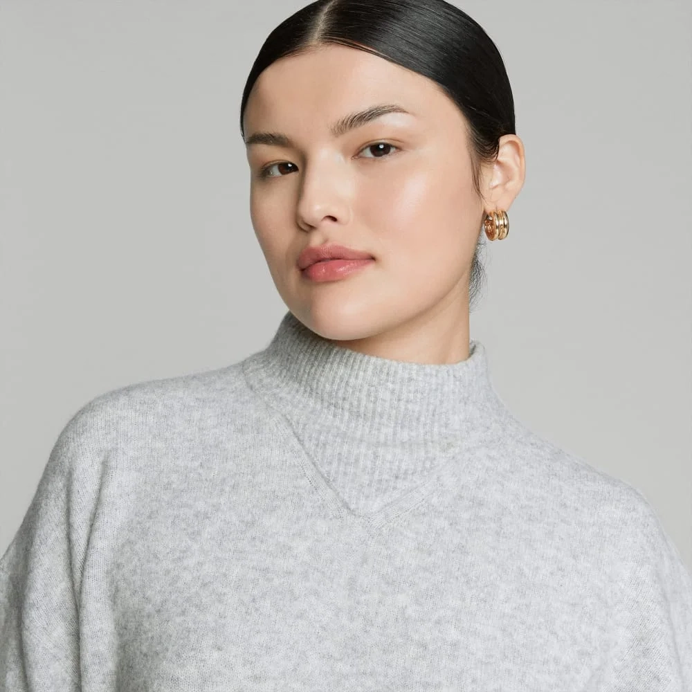 The Cozy-Stretch Pullover |  Heathered Grey (4)