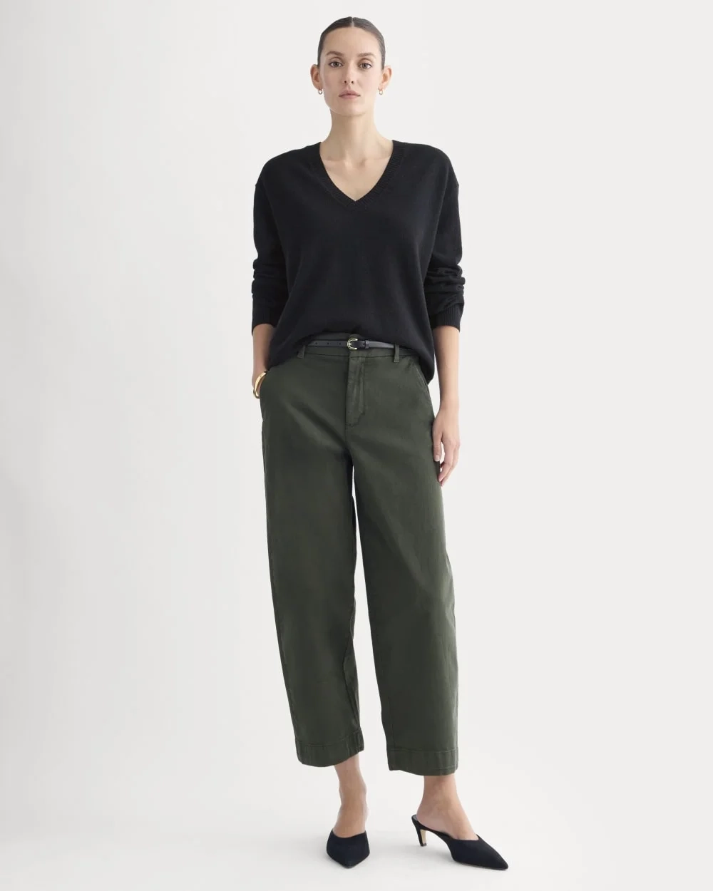 Cotton Twill Chino | Dark Green