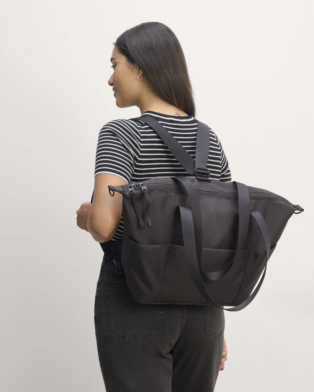 The ReNew Transit 3-Way Tote | Black (3)