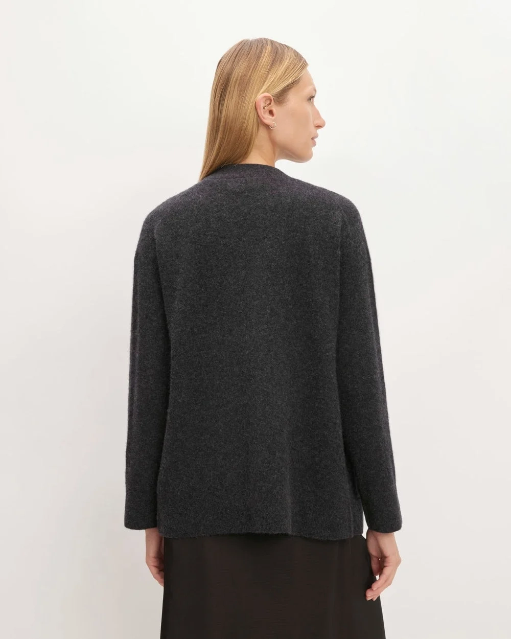 The Cozy-Stretch Relaxed Cardigan | Charcoal (4)