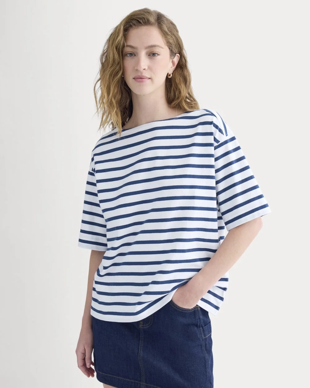 Mariner Tee | White/Estate Blue (4)
