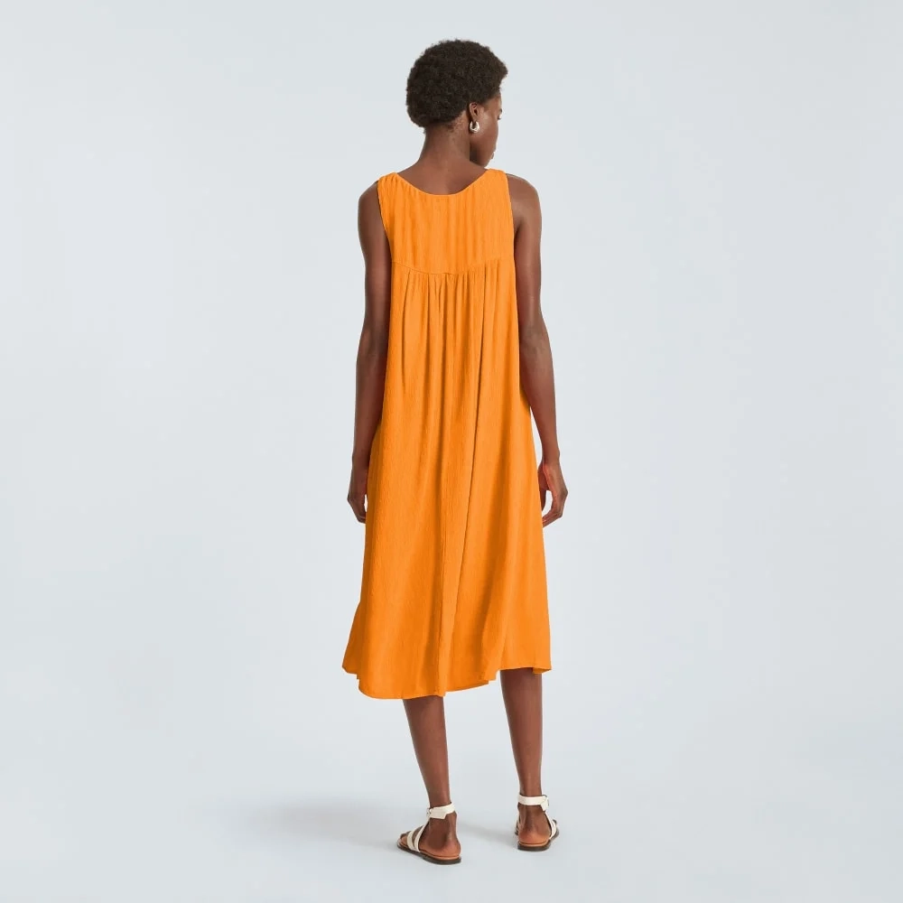 The Naia™ Ripple Tank Dress | Turmeric (3)