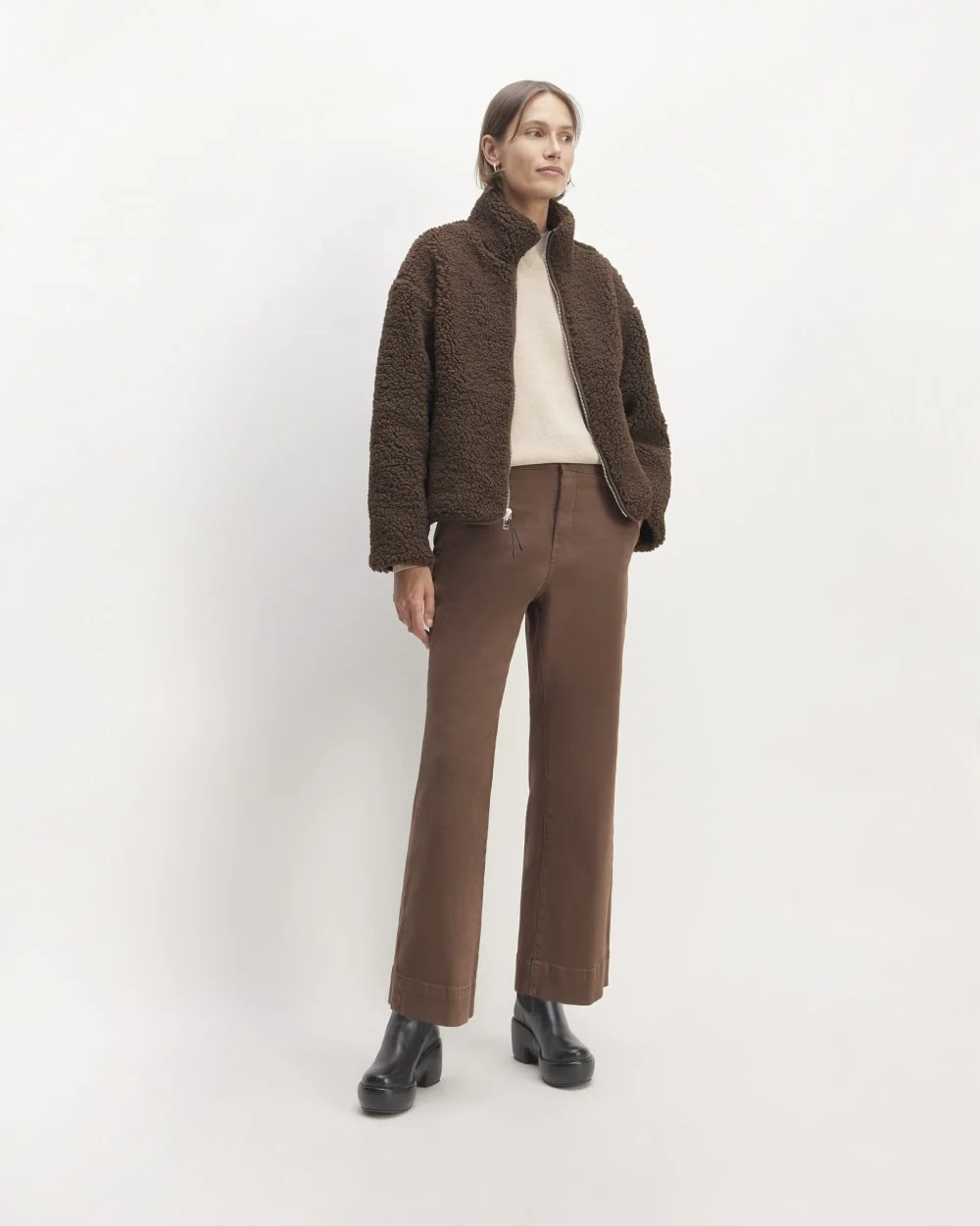 The ReNew Fleece Full Zip | Earth Brown (2)