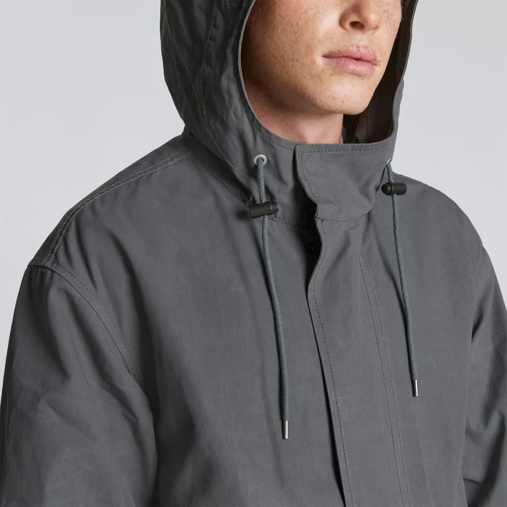 The Waxed Cotton Parka | Slate (3)