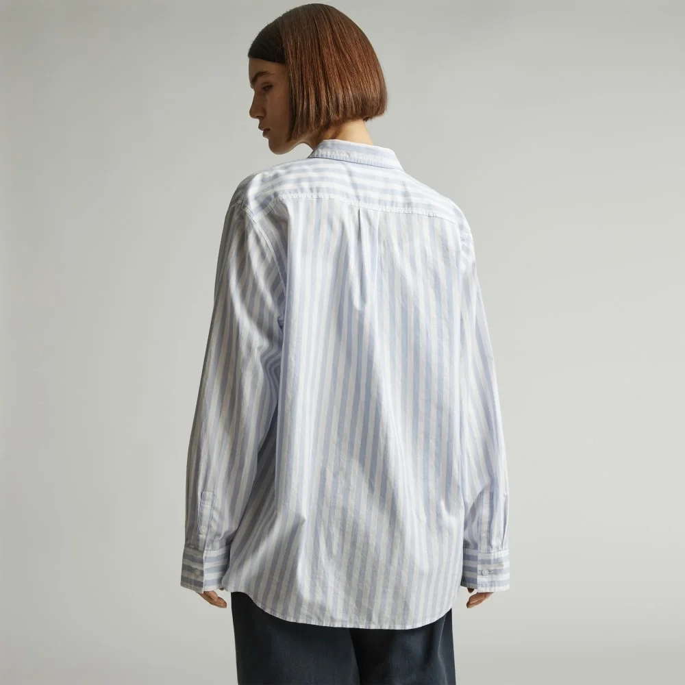The Must-Have Shirt in Silky Cotton | Periwinkle / White (6)