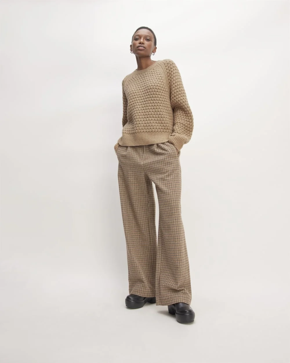 The Cloud Oversized Textured Crew | Tiger's Eye (3)