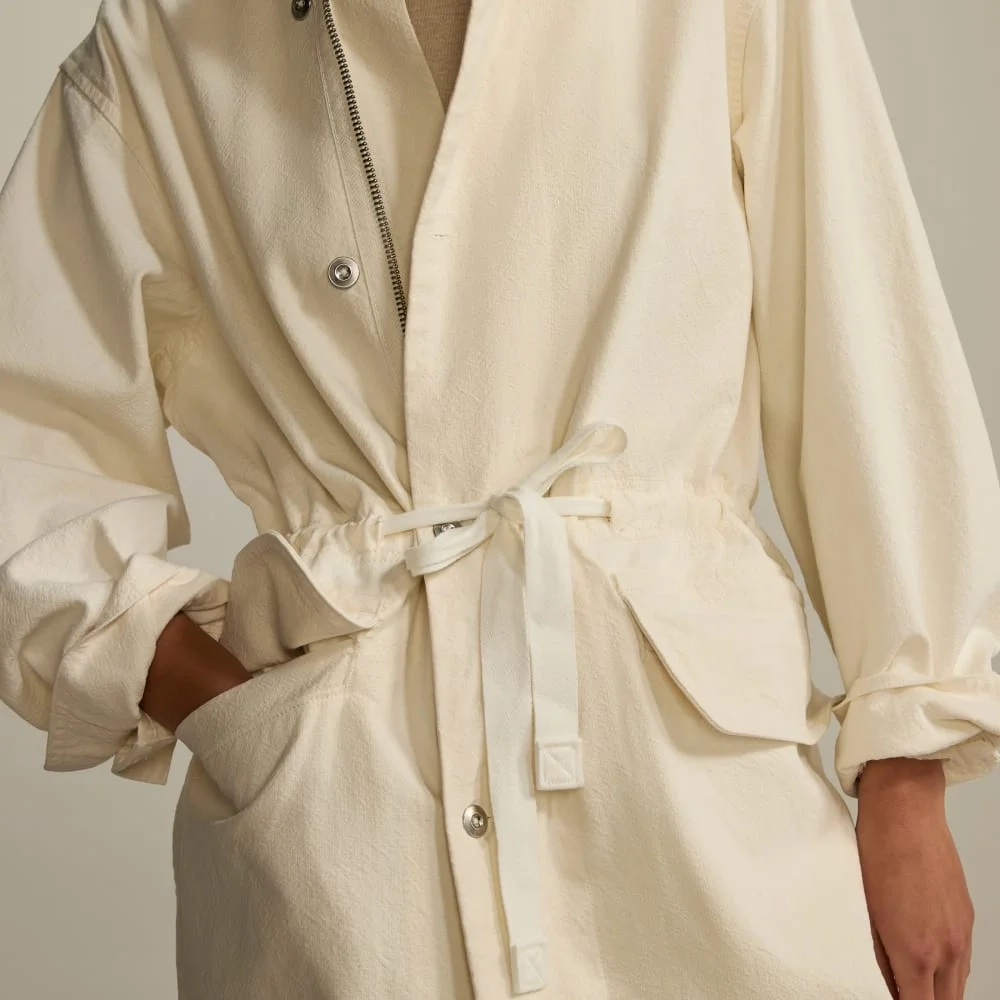 The Canvas Organic Cotton Parka | Bone (5)