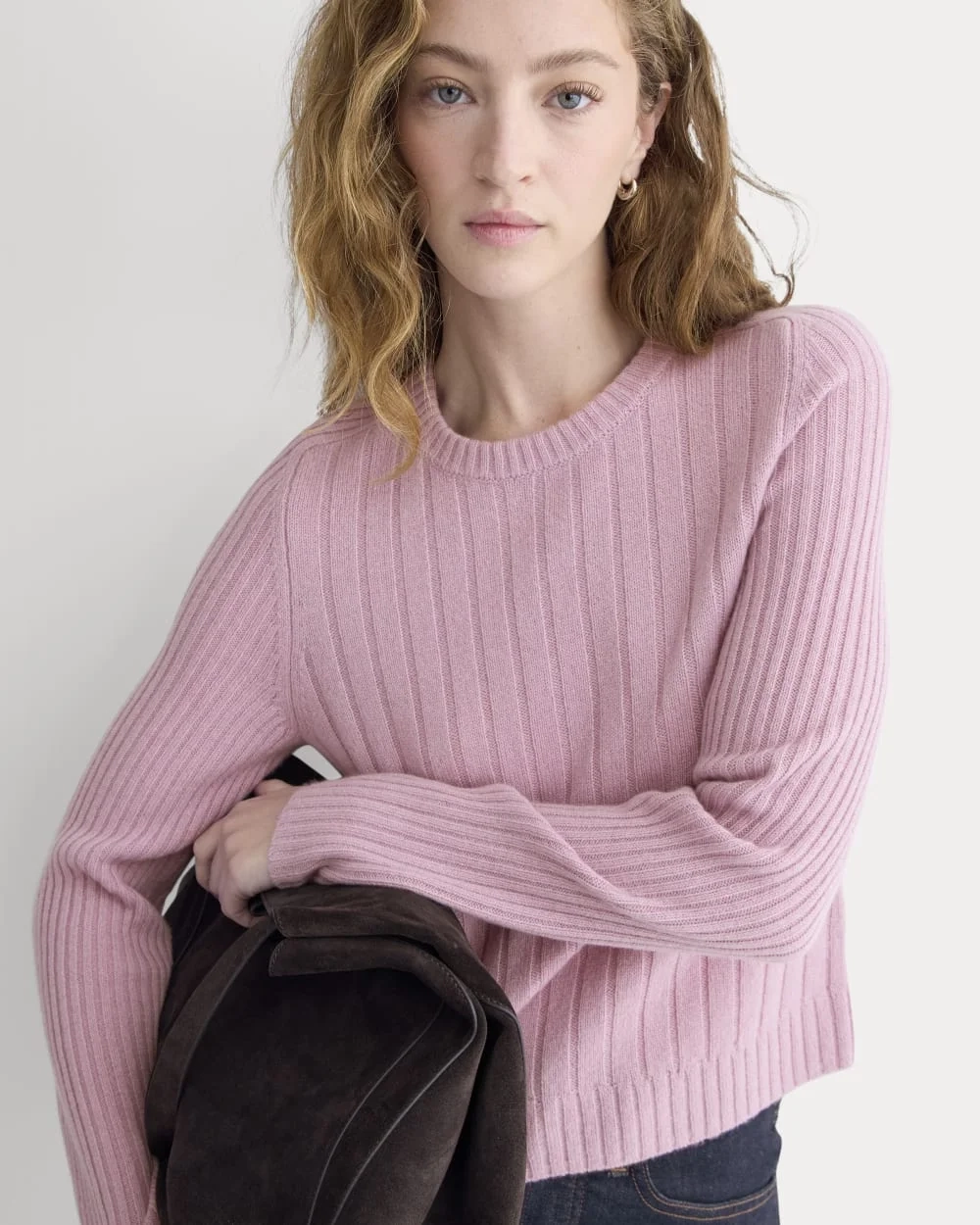 Mix Ribbed Crew in Cashmere | Lilac Crush (3)