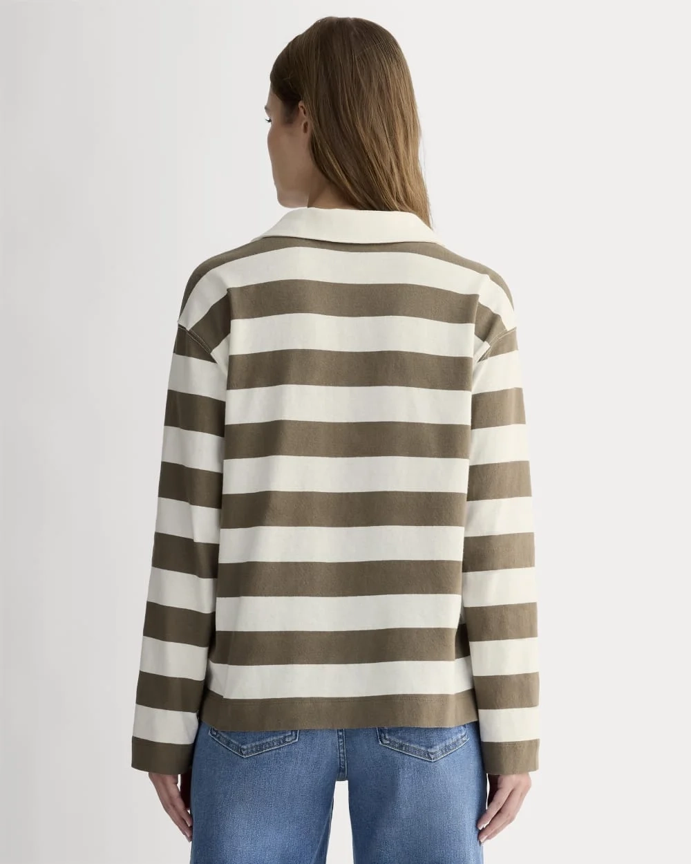 The Mariner Rugby Top | Deep Taupe / Bone (5)