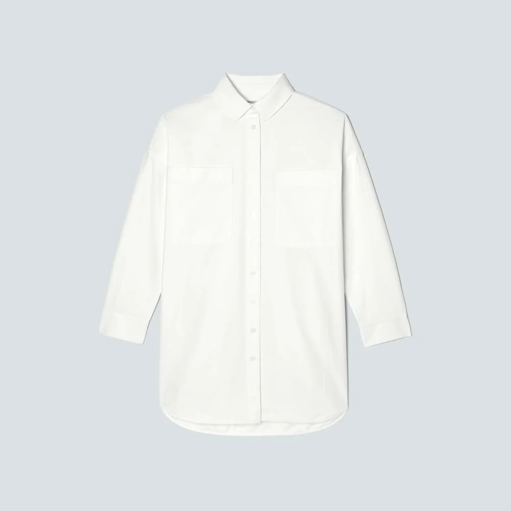 The Way Long Oxford Shirt | White (3)