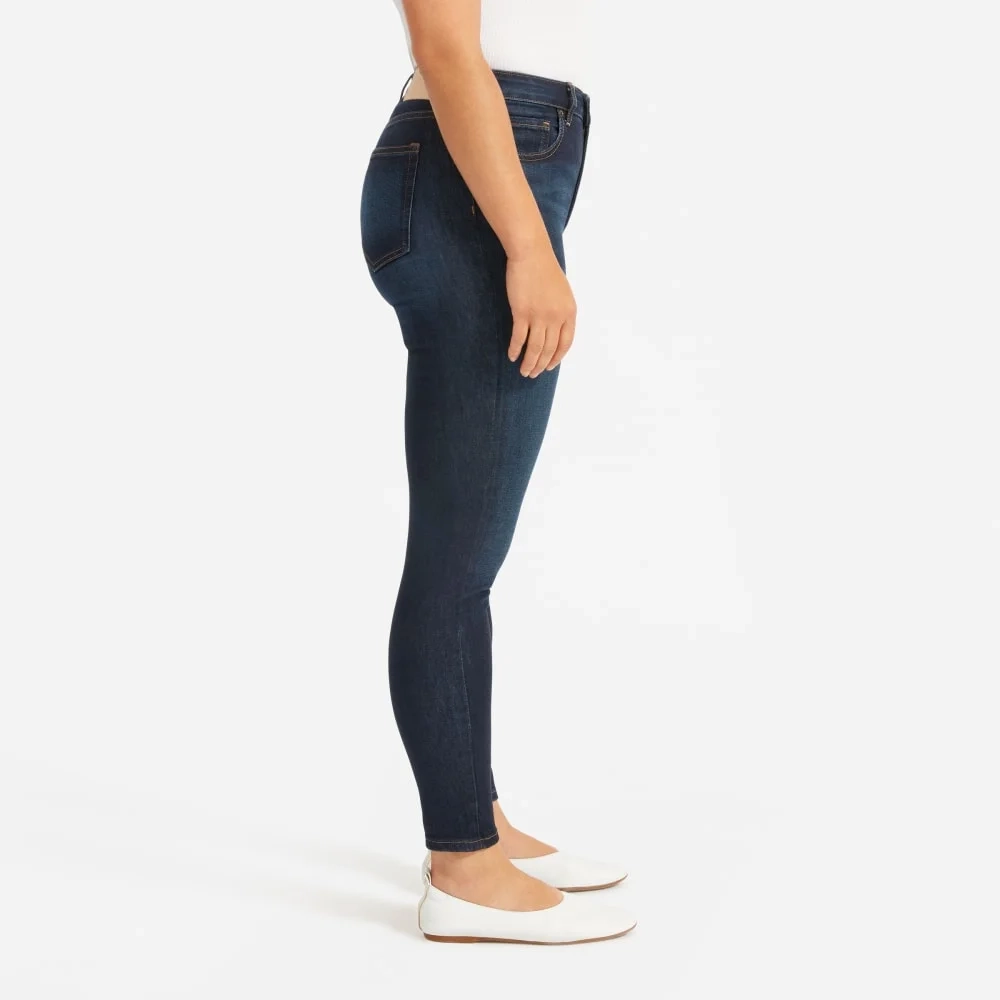 The Curvy Authentic Stretch High-Rise Skinny Jean | Dark Blue Wash | 28.5" Insea (5)