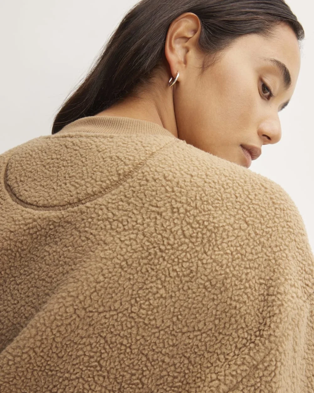 The ReNew Fleece Oversized Crew | Tiger's Eye (4)