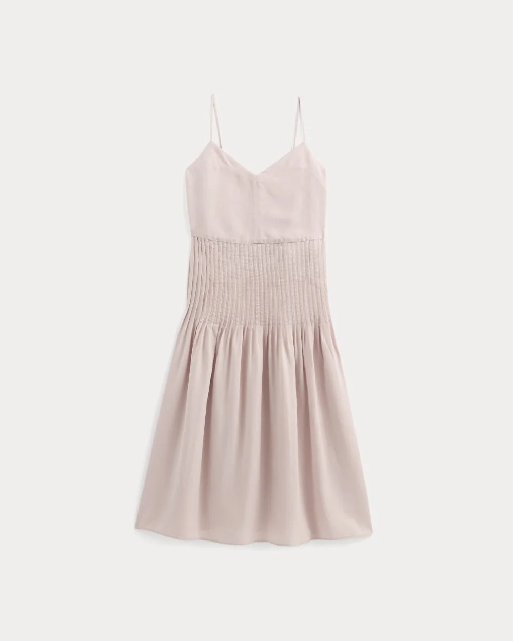 The Pleated Slip Dress in Butterlite | Soft Rose (4)