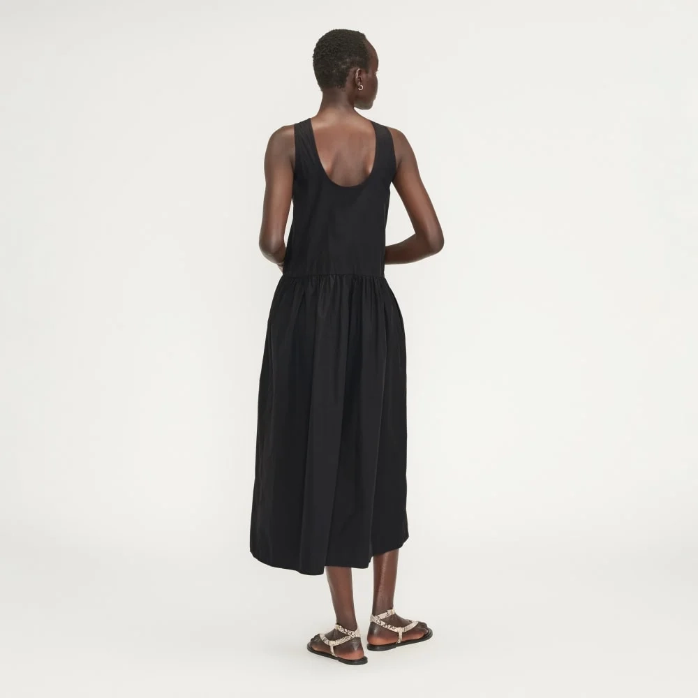 The Poplin Summer Dress | Black (3)