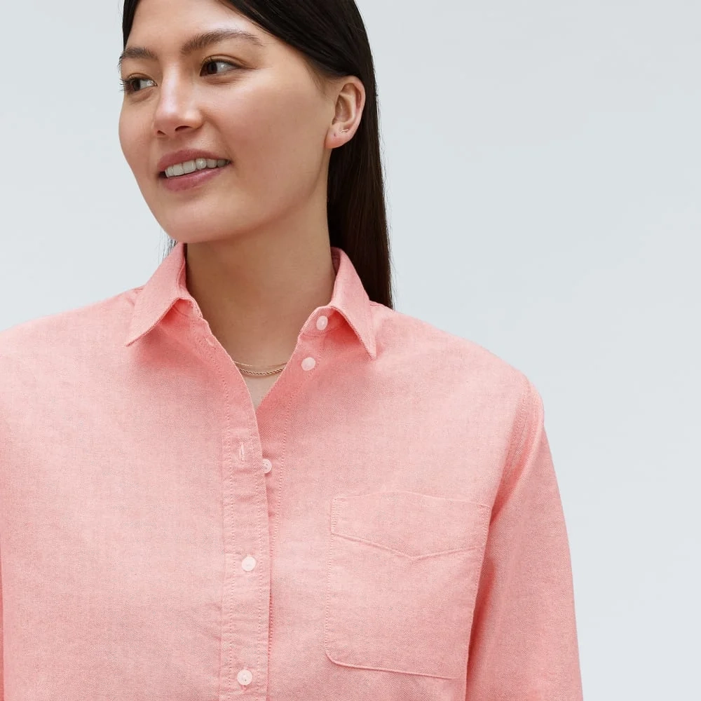 The Must-Have Oxford Shirt | Red Orange (4)