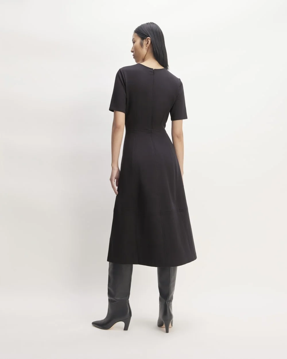 The Dream Short-Sleeve Dress | Black (4)