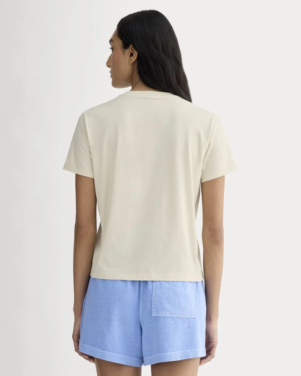 The Everlane x Parks Project Box-Cut Tee | Natural / Granada Sky Blue (4)