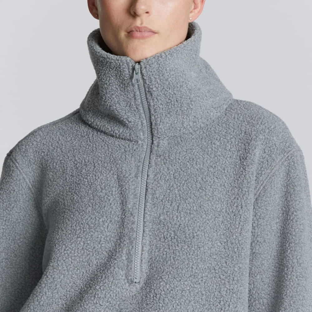The ReNew Fleece Half-Zip | Heathered Coal (3)