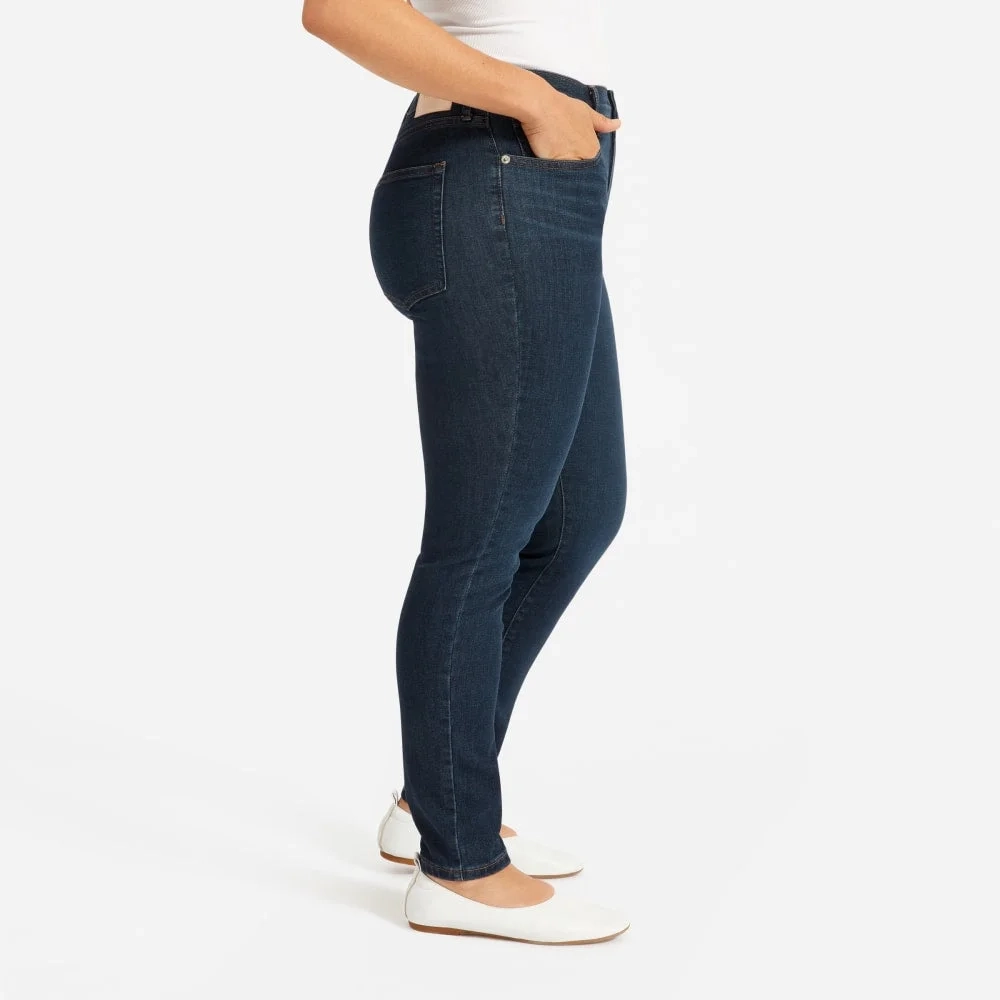 The Authentic Stretch High-Rise Skinny | Deep Indigo | 26.5" Inseam (4)